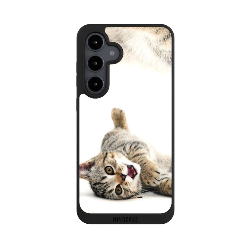 Galaxy S24 FE NIVOpure Sich wälzende Katze