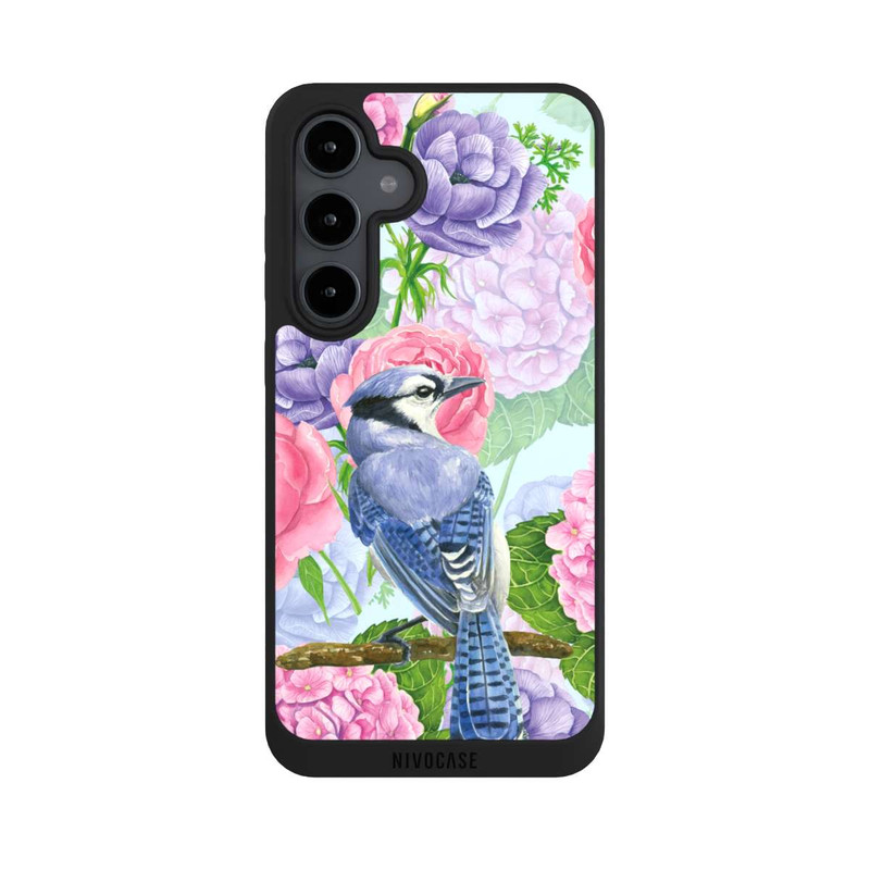 Galaxy S24 FE NIVOpure Blue Jay & Flowers