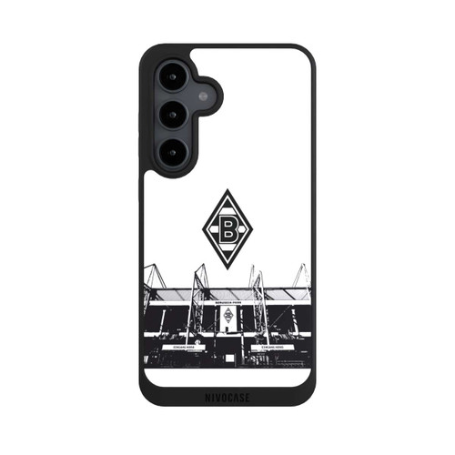 Samsung Galaxy S24 FE 5G NIVOpure Borussia-Park Schwarz und Weiß