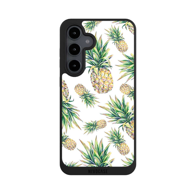 Galaxy S24 FE NIVOpure Pineapple-weißer Hintergrund 