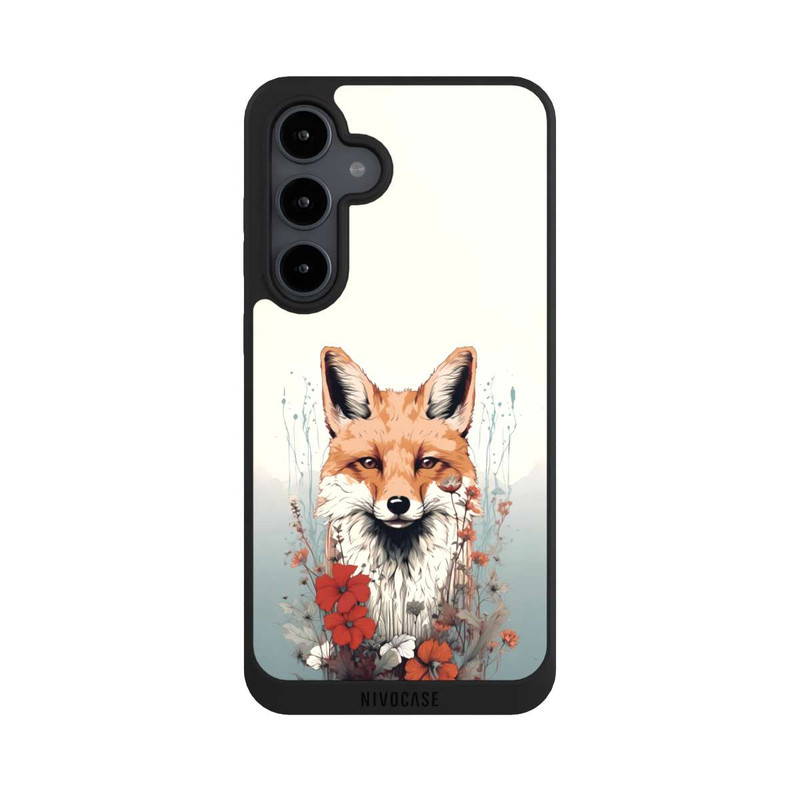 Galaxy S24 FE NIVOpure Renard avec des fleurs