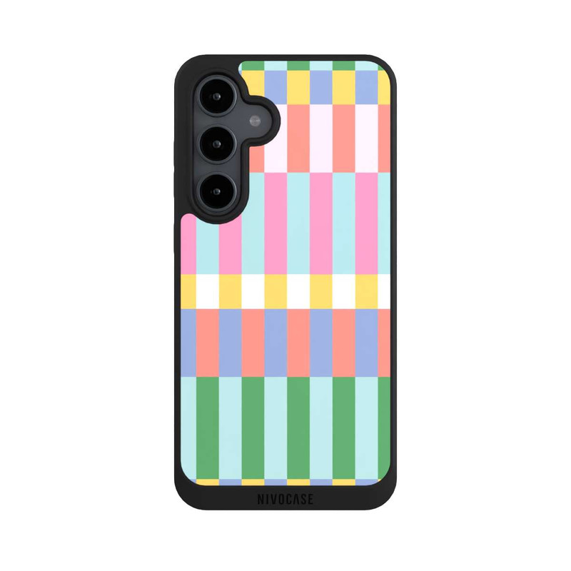 Galaxy S24 FE NIVOpure Checked Theme Pastel