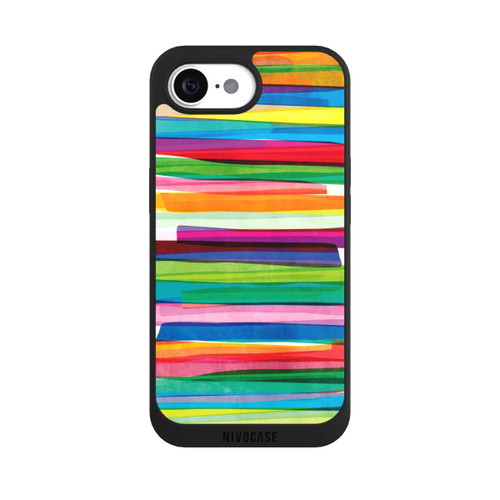 Apple iPhone 16e NIVOpure Colourful Stripes1