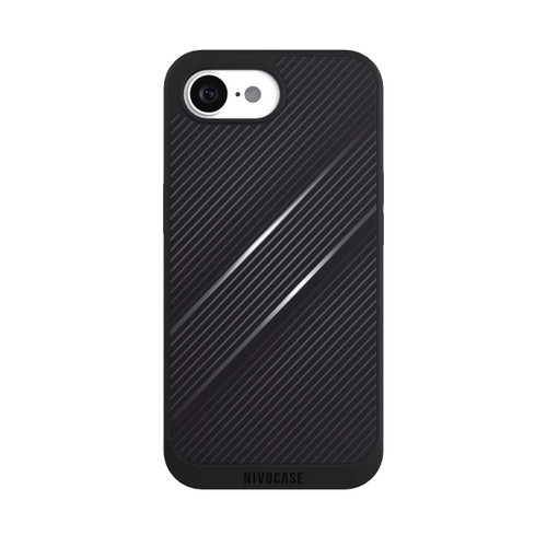 Apple iPhone 16e NIVOpure Lignes Aspect Fibre de Carbone