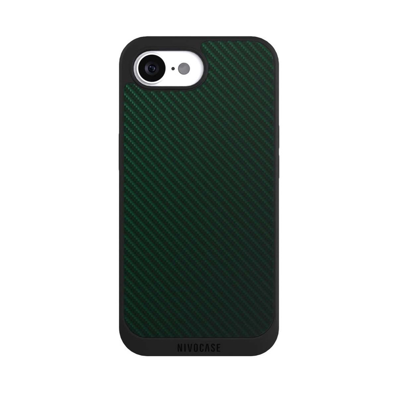iPhone 16e NIVOpure British Racing Green Carbon