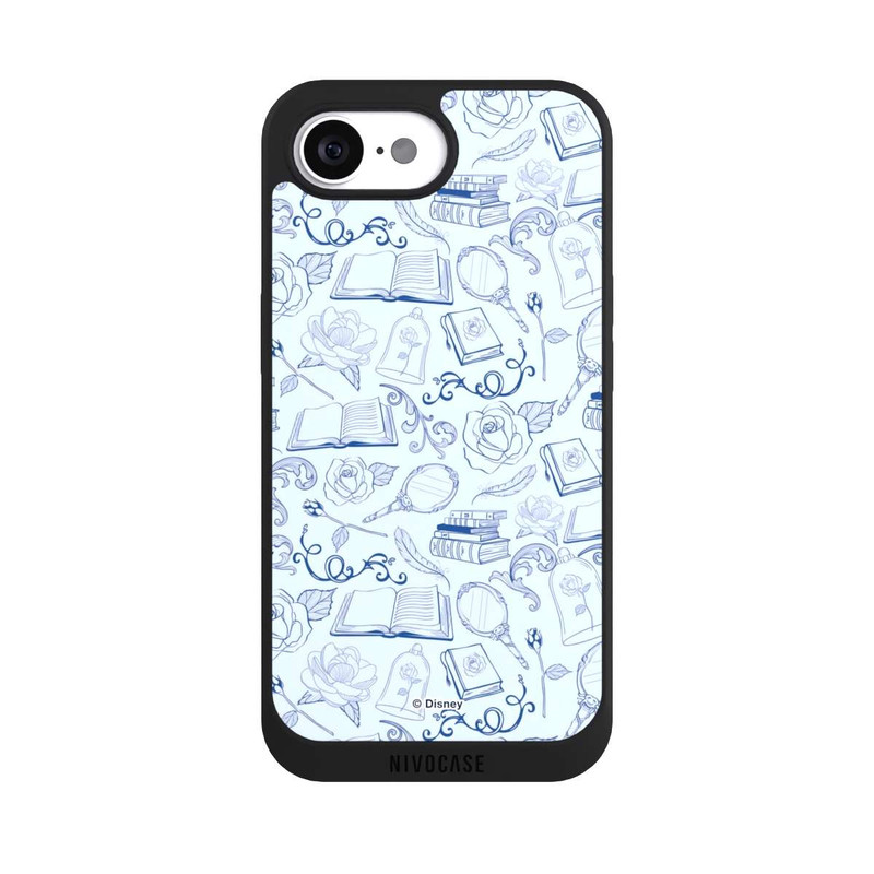 iPhone 16e NIVOpure Beauty and Beast Pattern Blue