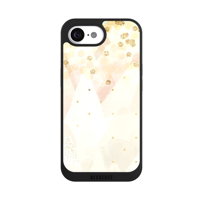 iPhone 16e NIVOpure Goldglitzer Schneelook