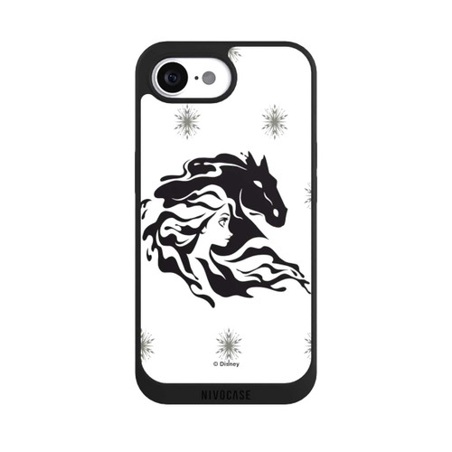 Apple iPhone 16e NIVOpure Elsa Waterhorse Frozen Black and White