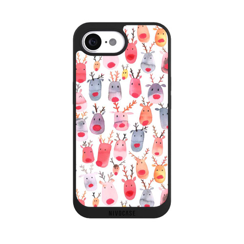 Apple iPhone 16e NIVOpure Aquarelle de renne mignon