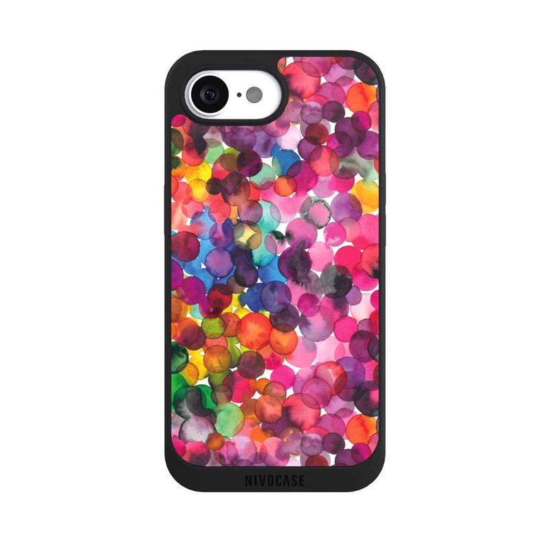 iPhone 16e NIVOpure Überlappende Aquarellpunkte