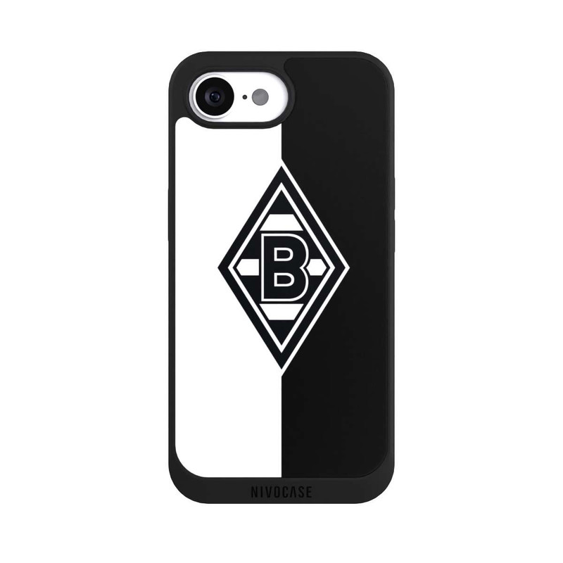 iPhone 16e NIVOpure Borussia Raute Schwarz-Weiss
