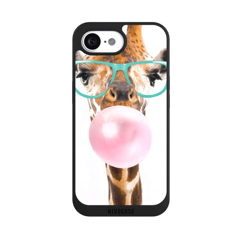 iPhone 16e NIVOpure Giraffe mit Kaugummi