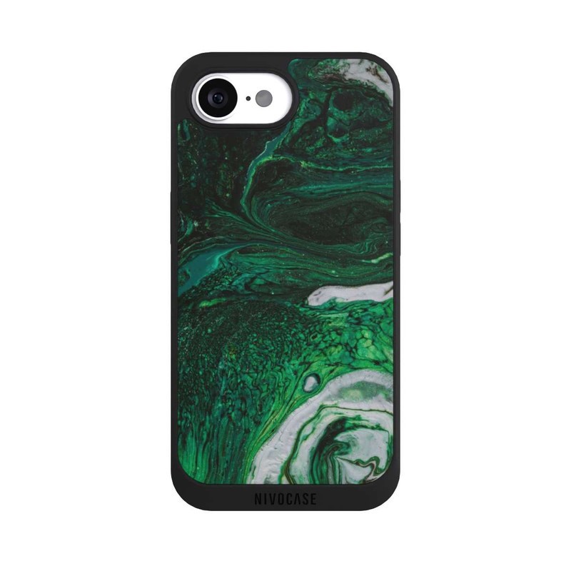 iPhone 16e NIVOpure Green oil texture