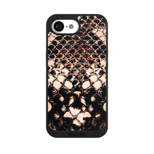 Apple iPhone 16e NIVOpure Rose gold snake print