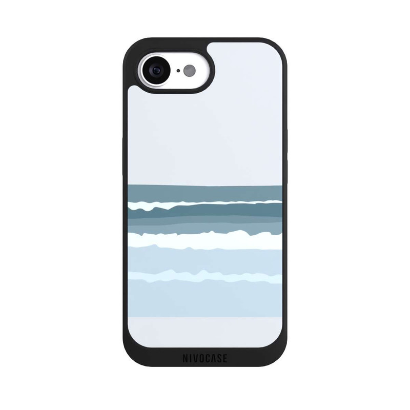 iPhone 16e NIVOpure Abstrakte blaue Wellen