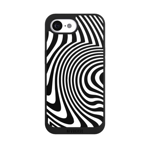 Apple iPhone 16e NIVOpure Black and White Waves