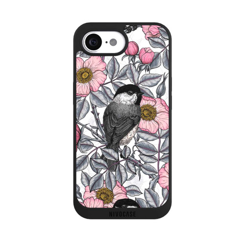 Apple iPhone 16e NIVOpure Chickadees and Wild Rose