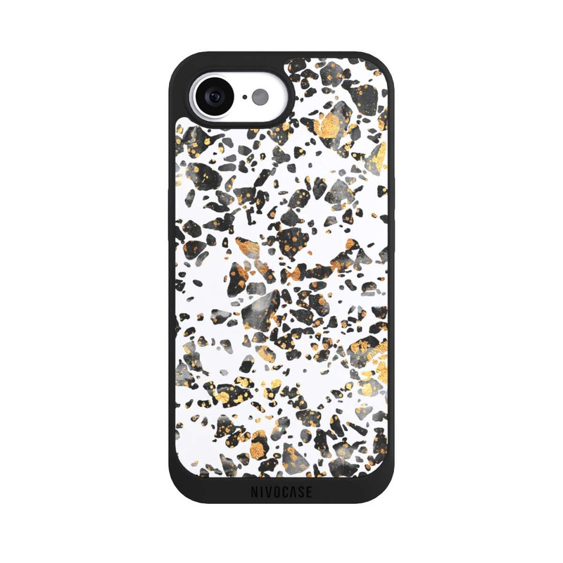 iPhone 16e NIVOpure Gold Speckled Terrazzo