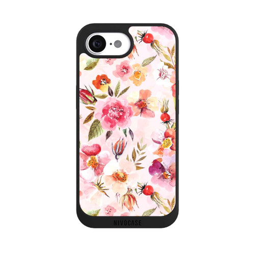 Apple iPhone 16e NIVOpure Hagebuttentapete Rosa Frühling