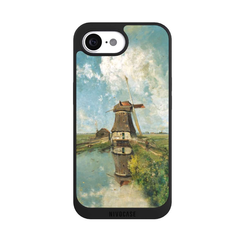 iPhone 16e NIVOpure A Windmill on a Polder Waterway