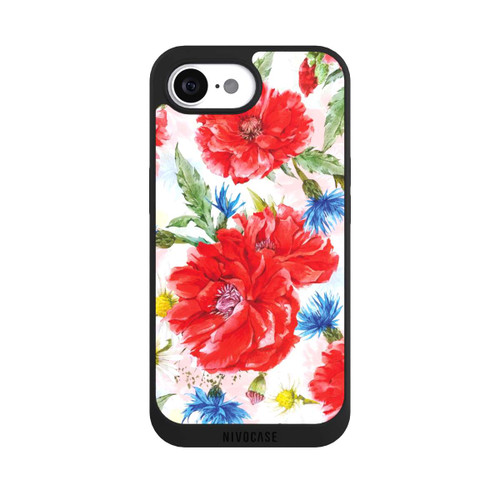 Apple iPhone 16e NIVOpure Sommerwiese Kornblumen Mohn