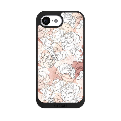 Apple iPhone 16e NIVOpure Blooming Roses Line Art