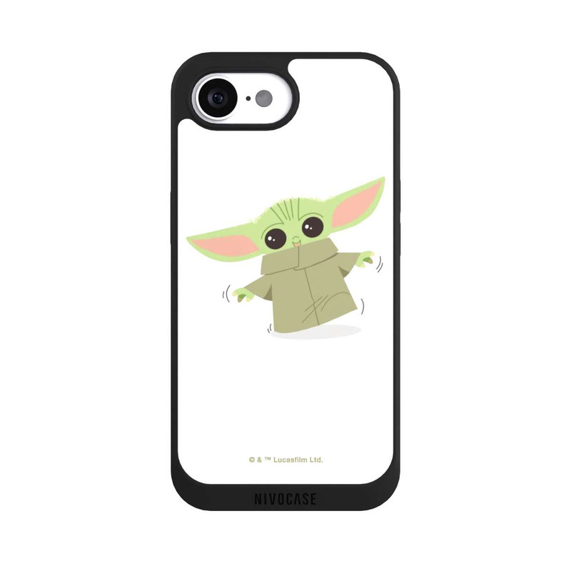 iPhone 16e NIVOpure Baby Yoda läuft