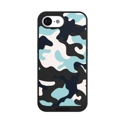 Apple iPhone 16e NIVOpure Blue Camouflage