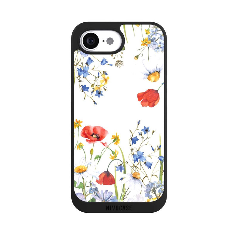iPhone 16e NIVOpure Blumenwiese Mohn