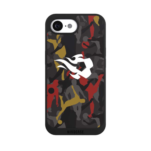 Apple iPhone 16e NIVOpure Belgian Red Flames Camouflage