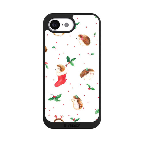Apple iPhone 16e NIVOpure Christmas Cute Hedgehog