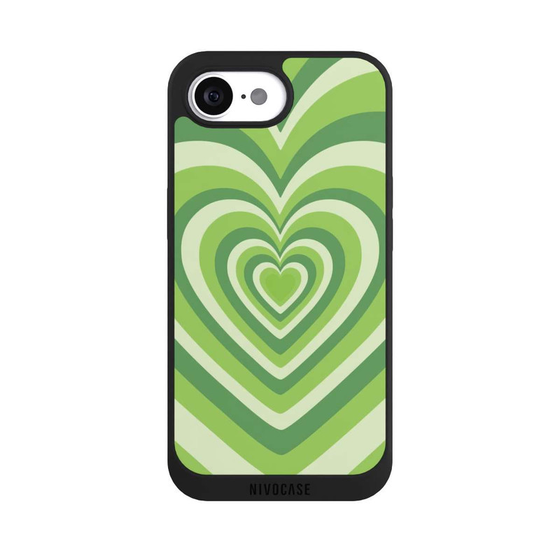 iPhone 16e NIVOpure Beating Comic Heart Green