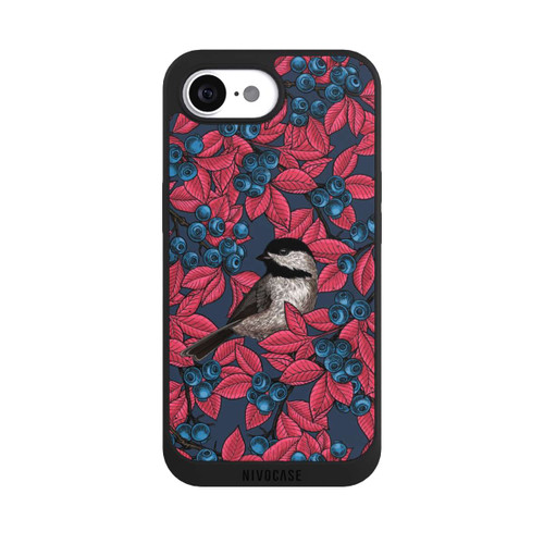 Apple iPhone 16e NIVOpure Blueberries And Birds On Navy