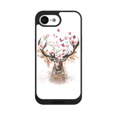 Apple iPhone 16e NIVOpure Hirsch Blumen Geweih