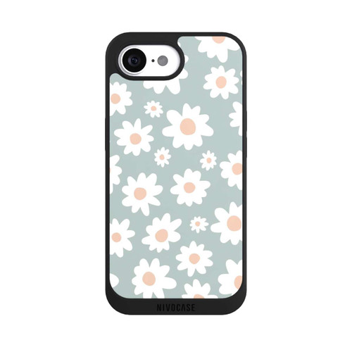 Apple iPhone 16e NIVOpure Daisy Flower Seamless Pattern Green