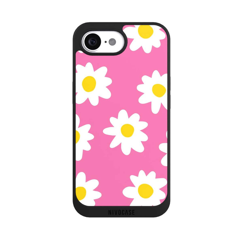 iPhone 16e NIVOpure Daisy Pink Pattern