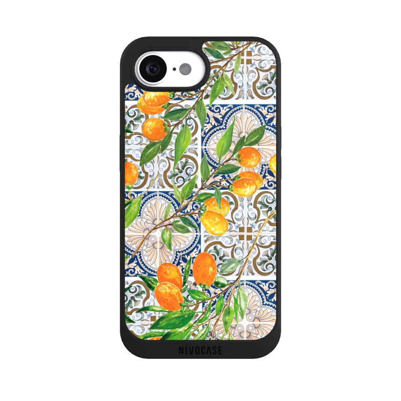 iPhone 16e NIVOpure Griechische Orangen Muster