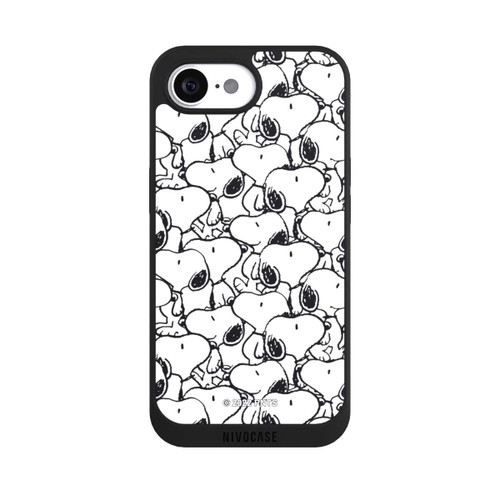 Apple iPhone 16e NIVOpure Snoopy Pattern Black And White