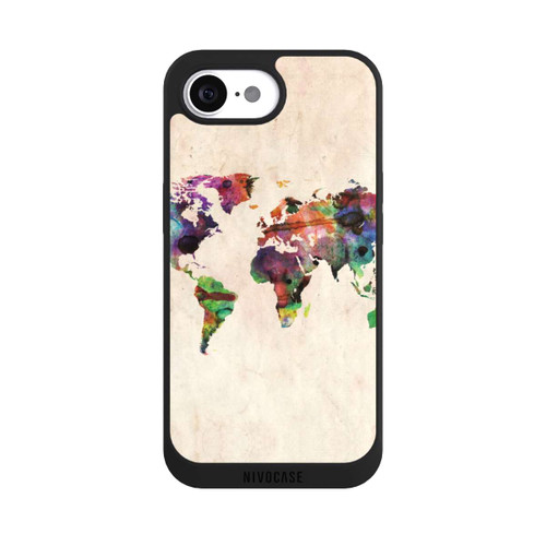 Apple iPhone 16e NIVOpure World Map by Michael Tompsett