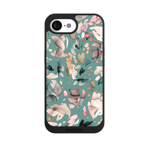 Apple iPhone 16e NIVOpure Abstract Flowers Petals Green