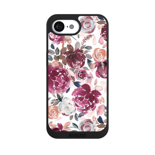 Apple iPhone 16e NIVOpure Pivoines et roses d'automne Rose