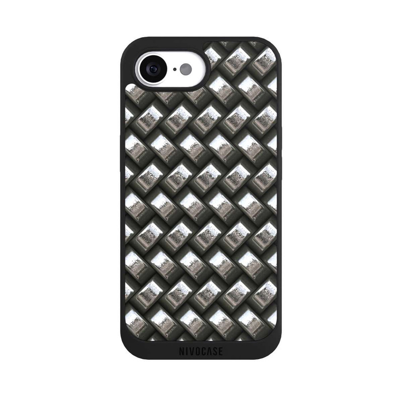 iPhone 16e NIVOpure Glamour Silver Metal