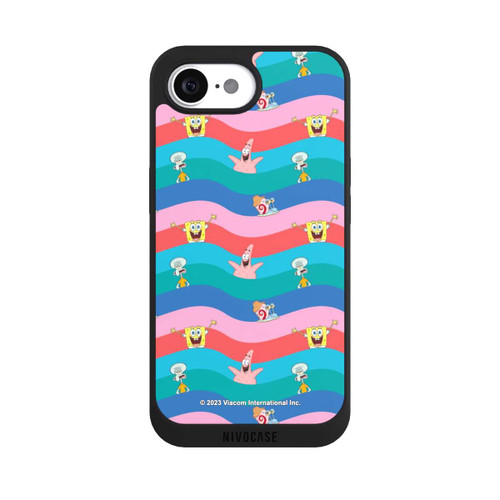 Apple iPhone 16e NIVOpure Spongebob Friends Colorful Waves