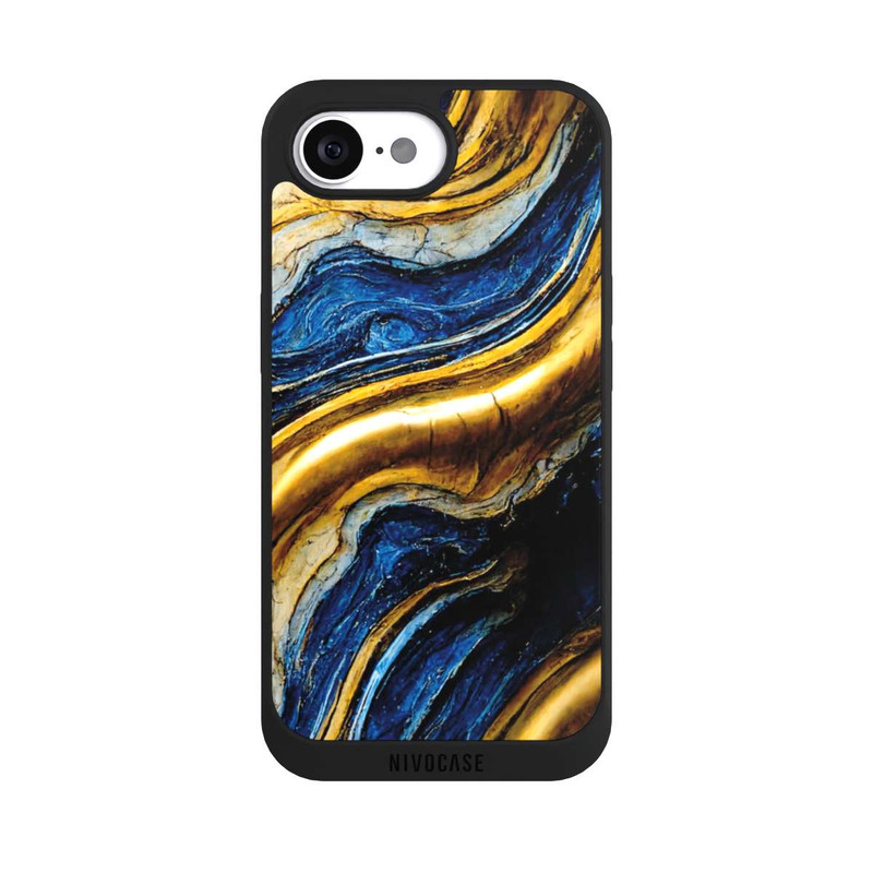 iPhone 16e NIVOpure Royal Blue And Gold Look Structure