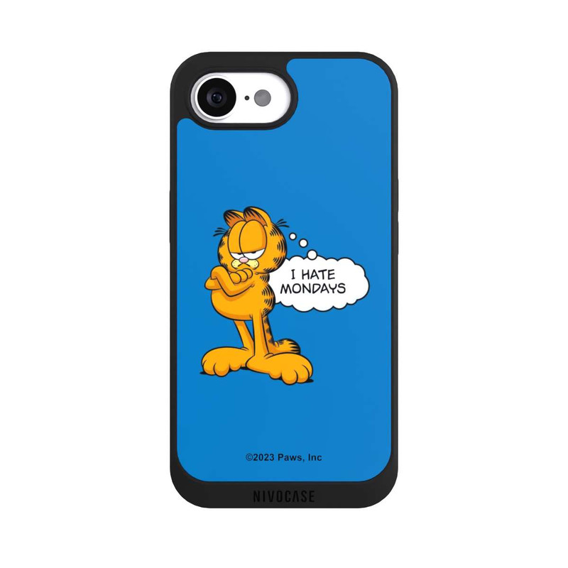 iPhone 16e NIVOpure Garfield I Hate Mondays Blau