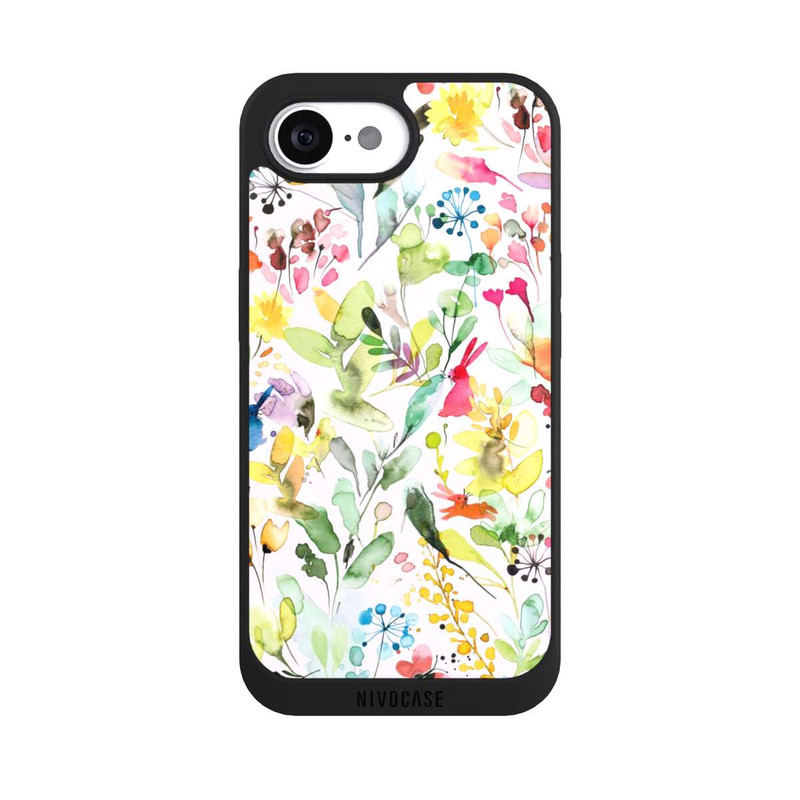 iPhone 16e NIVOpure Wild Flowers Meadow Pink