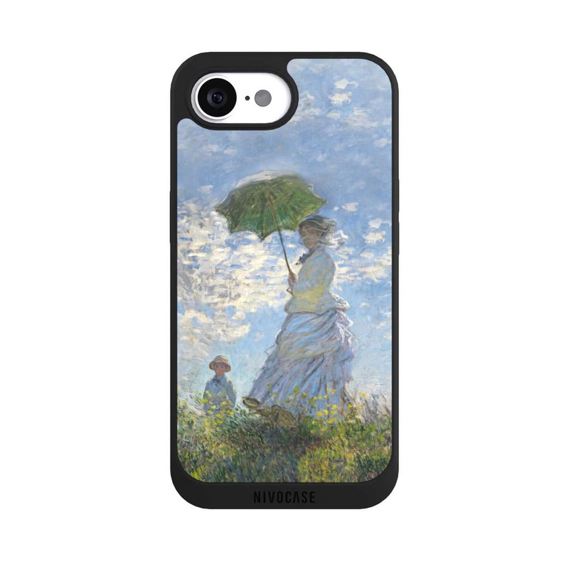 iPhone 16e NIVOpure Frau mit Sonnenschirm - Monet