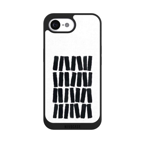 Apple iPhone 16e NIVOpure Black Brush Strokes