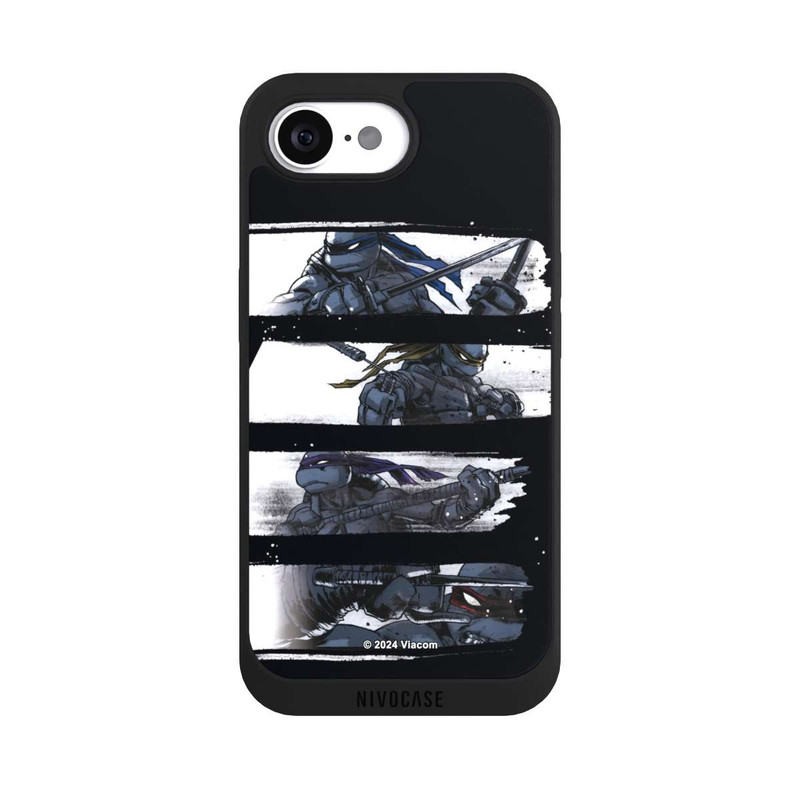 iPhone 16e NIVOpure Scratch TMNT noir et blanc
