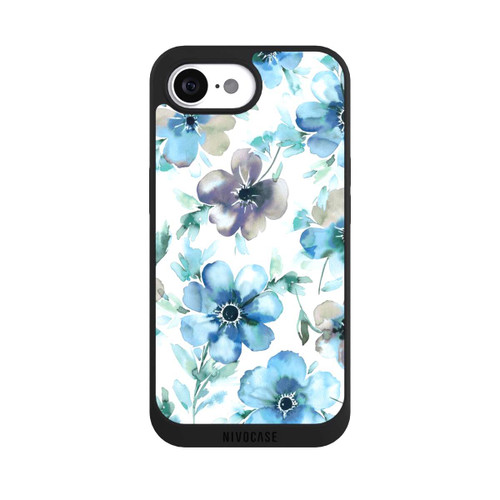 Apple iPhone 16e NIVOpure Blue Flower Pattern Trendy